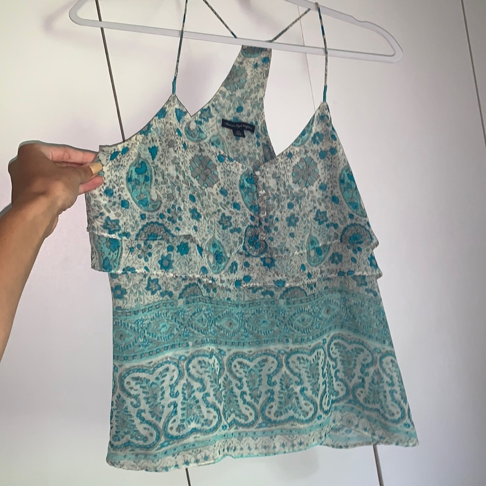 American Eagle paisley patterned top